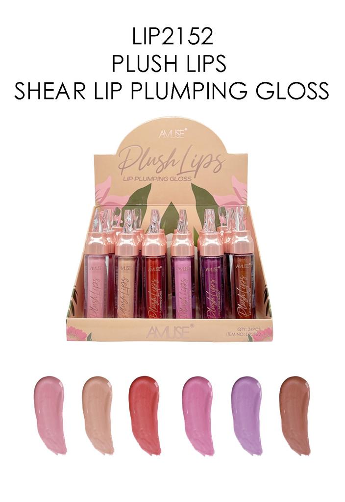Amuse PLUSH LIPS SHEAR LIP PLUMPING GLOSS, Display