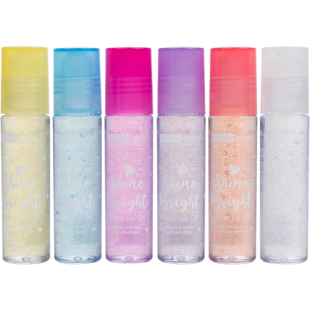 BEAUTY TREATS SHINE BRIGHT GLITTER LIP OIL