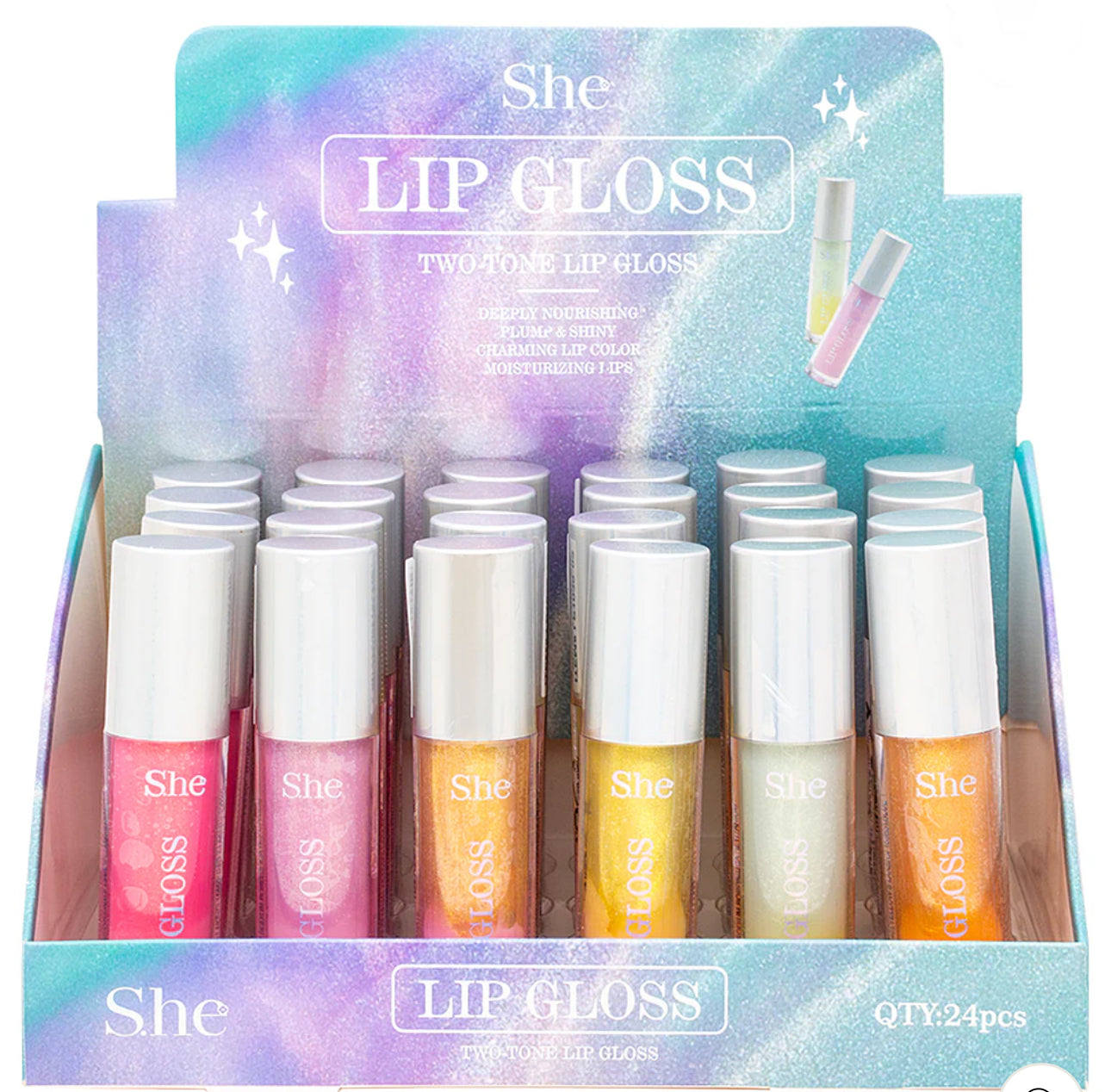 S.HE - TWO-TONE SPARKLE LIP GLOSS