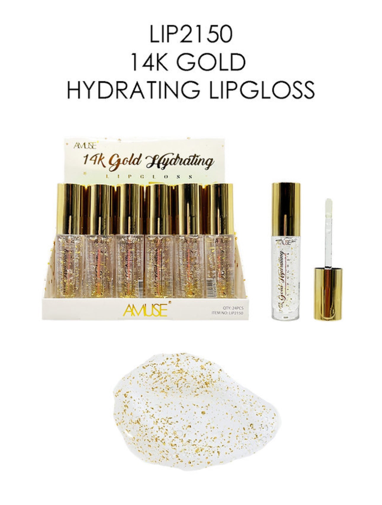 Amuse 14K Gold Hydrating Lipgloss