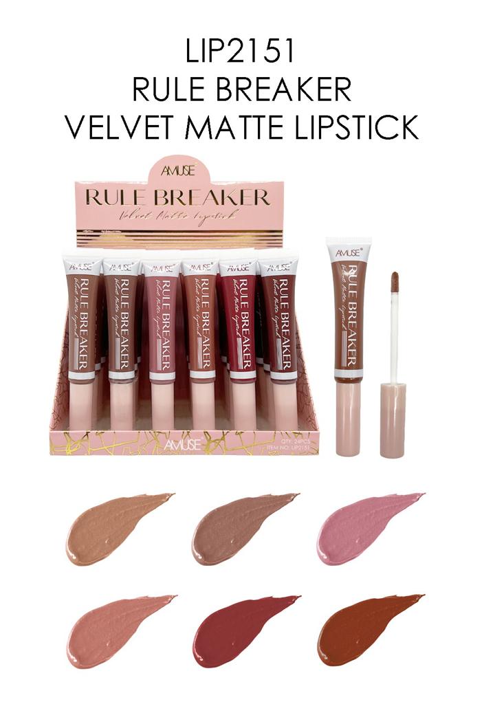 Amuse RULE BREAKER VELVET MATTE LIPSTICK, Display