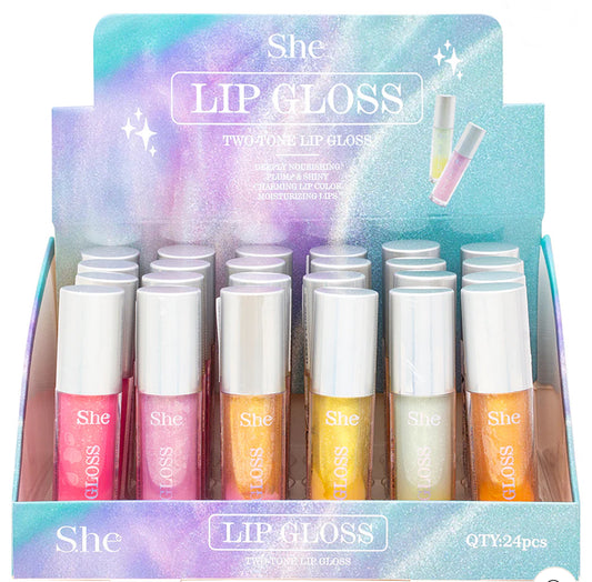 S.HE - TWO-TONE SPARKLE LIP GLOSS